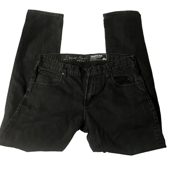 QUICKSILVER SKATEBOARDING COLLECTION ‘ Daniel Garcia’ Black Jeans size 34 x 32 - Picture 3 of 4